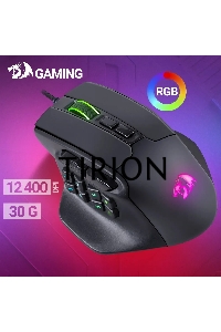 Мышь проводная REDRAGON Aatrox черный, 12400 dpi, USB, кнопки - 15