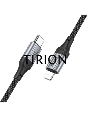 Кабель Hoco X102 Fresh iP USB Type-C (m)-Lightning (m) 1м черный коробка
