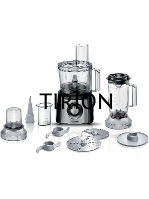 Кухонный комбайн Bosch MCM3501M 800 Вт, Скорости: 2, Блендер 1 л, Чаша 2.3 л, Цвет: черны/серебристый