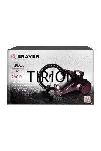 Пылесос BRAYER BR4205 коричневый, 420/2200 Вт, уборка сухая, пылесборник контейнер, 4 л