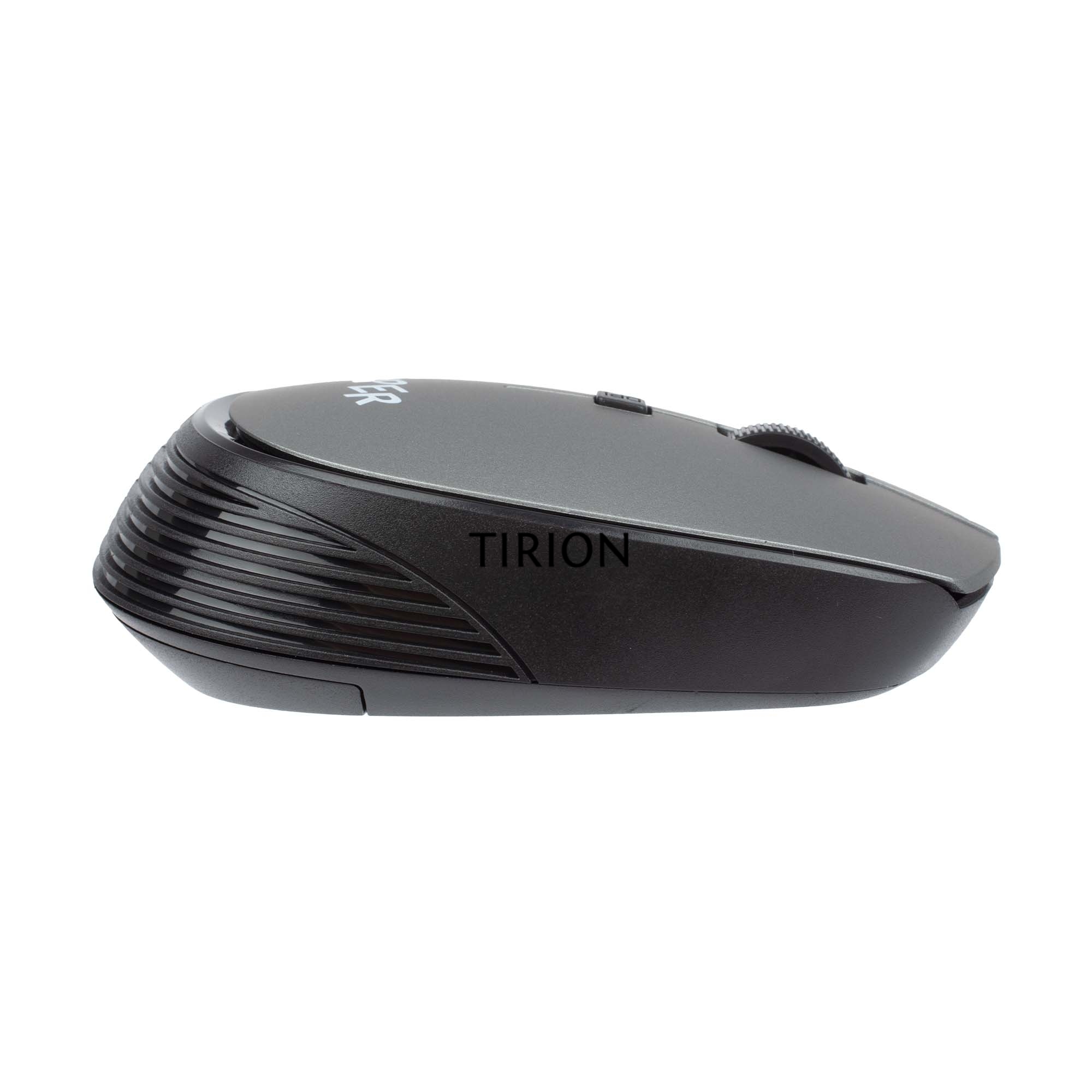 Мышь беспроводная HIPER HOMW-081 серый, 1600 dpi, радиоканал, USB, кнопки - 4
