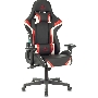 Кресло игровое ZOMBIE Z4, на колесиках, искусственная кожа, черный/красный (viking zombie z4 red)