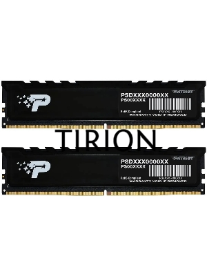 Оперативная память Patriot Signature Premium, DDR5, 64GB (2x32 GB), 4800 MHz, CL40, радиатор, черный