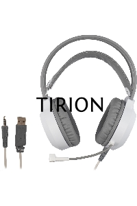 Наушники с микрофоном Оклик HS-L300G White белый 2.2м мониторные USB оголовье (1796952)