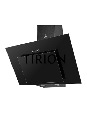 Вытяжка наклонная LEX MIRA G 600 BLACK черный, кнопочное управление