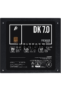 Блок питания 1STPLAYER DK PREMIUM PS-700AX, 700Вт, 80 PLUS Bronze, 120мм, черный