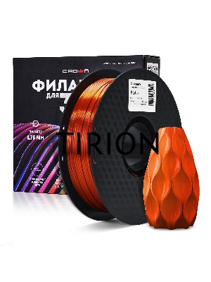Филамент Crown Micro CM-FILPLAS004R PLA Silk 1.75 1кг медно-красный