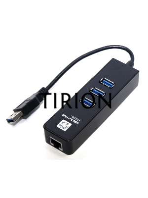 Адаптеры USB Ethernet 5bites Сетевой адаптер 5bites UA3-45-04BK 3*USB3.0 / RJ45 10/100/1000 Мбит/с