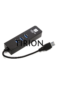 Адаптеры USB Ethernet 5bites Сетевой адаптер 5bites UA3-45-04BK 3*USB3.0 / RJ45 10/100/1000 Мбит/с