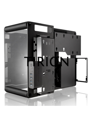 Компьютерный корпус Raijintek PAEAN M 0R200068,black, Aluminum, MICRO ATX/MINI ITX, USB3.0x2, USB2.0x2, HD Audiox1