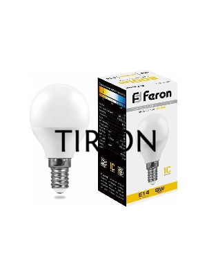 Лампа светодиодная FERON LB-550 (25801) 9W 230V E14 2700K G45