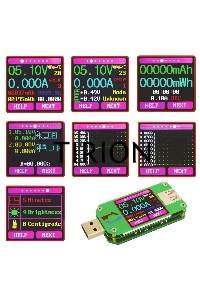USB тестер UM24C с цветным экраном и bluetooth oem