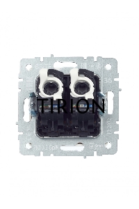 Розетка компьютерная двойная IEK BRITE РК10-2-БрЖ кат.5E RJ45 жемчуг