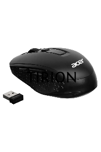 Мышь беспроводная Acer OMR060 черный, 1600 dpi, радиоканал, USB, кнопки - 6