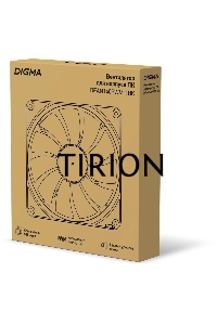 Вентилятор для корпуса Digma DFAN140PWM-1BK черный, 140 мм, 1500 об/мин, 28 дБ, 4 pin