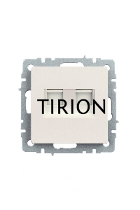 Розетка компьютерная двойная IEK BRITE РК10-2-БрЖ кат.5E RJ45 жемчуг