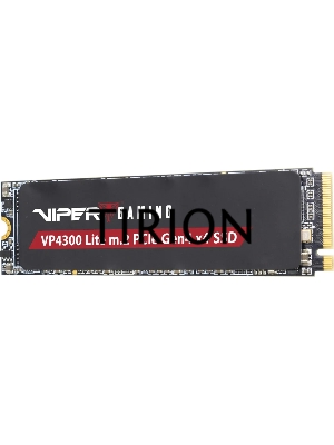 Накопитель SSD Patriot Viper VP4300 Lite, 500GB, PCIe 4.0 x4, M.2 2280, NVMe, R/W 7000/4000, с радиатором