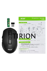 Мышь беспроводная Acer OMR060 черный, 1600 dpi, радиоканал, USB, кнопки - 6