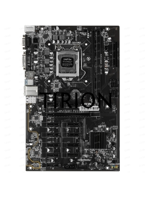 Материнская плата AFOX AFB250-BTC12EX, LGA 1151, Intel B250, 2xDDR4, 4xSATA, 1xPCIe 3.0 x16, 11xPCIe x1, 1xDVI-D, 1xVGA, 1x 100Mb LAN, 2xUSB-A 2.0, 2xUSB-A 3.2 Gen 1, ATX