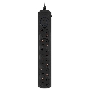 Сетевой фильтр Ippon BK-6-EU-5-10-B 5м (6 розеток) черный (коробка)