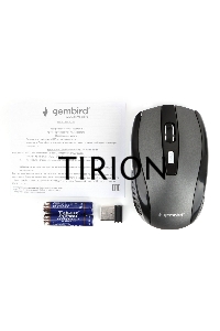 Мышь беспроводная Gembird MUSW-330-2 серый, 2400 dpi, радиоканал, USB, кнопки - 6