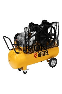 Компрессор воздушный рем. привод BCV 4000-T/100, 4,0 кВт, 100 литров, 690 л/мин Denzel