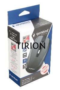 Мышь беспроводная Gembird MUSW-330-2 серый, 2400 dpi, радиоканал, USB, кнопки - 6