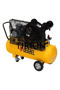 Компрессор воздушный рем. привод BCV 4000-T/100, 4,0 кВт, 100 литров, 690 л/мин Denzel