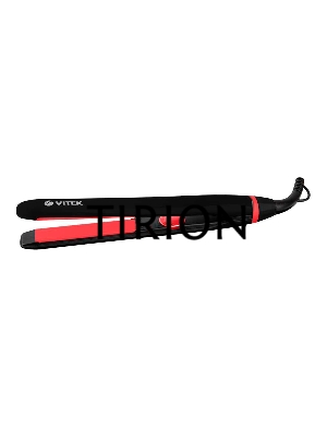 Выпрямитель Vitek VT-1313 черный/красный 49Вт макс.темп.:220С покрытие:керамико-турмалиновое