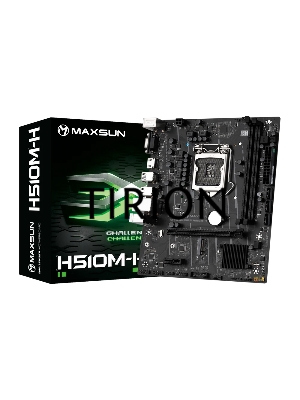 Материнская плата Maxsun Challenger H510M-H, LGA 1200, Intel H470, 2xDDR4, 1xM.2, 3xSATA, 1xPCIe 3.0 x16, 1xPCIe 3.0 x1, 1xHDMI, 1xVGA,1x 1Gb LAN, 4xUSB 2.0, 2xUSB 3.0, 5.1, mATX