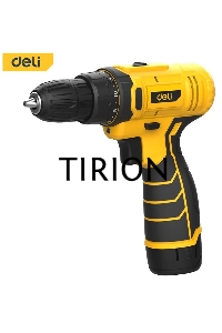 Дрель-шуруповерт Deli DL-DZ12-6A2, Аккумуляторная, 12В, Кейс, Набор оснастки 24 предмета
