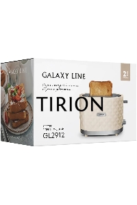 Тостер Galaxy Line GL 2912, бежевый, пластик, 1200 Вт