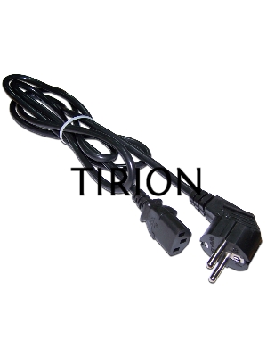 Шнур питания Lanmaster LAN-PP13/SHA-0.5-BK C13-Schuko проводник.:3x0.75мм2 0.5м 220В 10А (упак.:1шт) черный