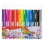 Фломастеры Deli EC10013 ColoRun Вентилируемый 18цв. пакет с европодвесом