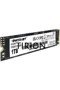 Накопитель SSD Patriot P320, 1Tb, PCIe 3.0 x4, M.2 2280, NVMe, R/W 3000/2200