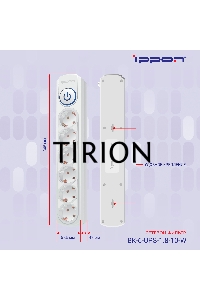 Сетевой фильтр Ippon BK-6-UPS-1.8-10-W 1.8м (6 розеток) белый (коробка)