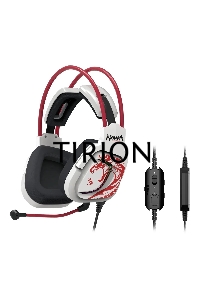 Наушники с микрофоном A4Tech Bloody G575 Naraka белый/красный 2м мониторные USB оголовье (G575 NARAKA)