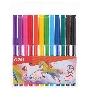 Фломастеры Deli EC10003 ColoRun Вентилируемый 12цв. пакет с европодвесом