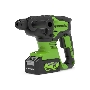Перфоратор аккумуляторный бесщеточный GreenWorks GD24SDS2K4,  2 ДЖ, 24V, c 1хАКБ 4 Ач и ЗУ в сумке (3803007UB)