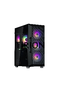 Компьютерный корпус ZALMAN I3 NEO ARGB BLACK, ATX, BLACK, FRONT MESH, WINDOW, 2x3.5