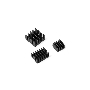 Набор радиаторов ACD RA537 Black 3 in 1 Heat Sink Set Aluminum for Raspberry Pi 4B