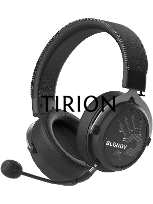 Наушники с микрофоном A4Tech Bloody MR590 Sports черный 1.5м мониторные BT/Radio/3.5mm оголовье (MR590 + WIRED/SPORT BLACK)