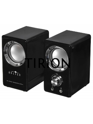Колонки Oklick OK-116 2.0 черный 6Вт
