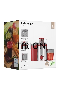 Соковыжималка центробежная Galaxy Line GL 0816 850Вт рез.сок.:550мл. красный/серебристый