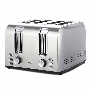 Тостер BQ T2001 Steel-Black, Мощность 1500 Вт, 7 степеней поджаривания, Функция подогрева, разморозки и 