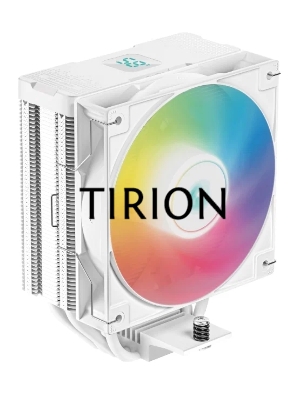 Кулер для процессора DEEPCOOL AG400 DIGITAL WH ARGB белый, 120 мм, алюминий/медь, 2100 об/мин, 31.6 дБ, 4 pin, 220 Вт, 152.7 мм