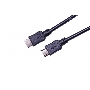 Кабель HDMI [C-HM-HM-1.8M] Wize, 1.8 м, v.2.0, 19M/19M, позол.разъемы, экран, черный, пакет