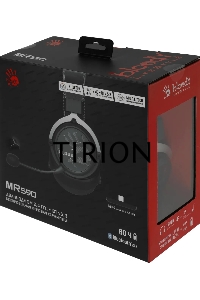 Наушники с микрофоном A4Tech Bloody MR590 Sports черный 1.5м мониторные BT/Radio/3.5mm оголовье (MR590 + WIRED/SPORT BLACK)