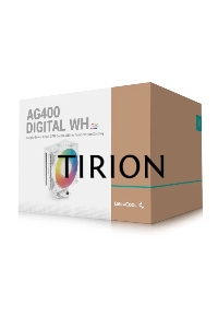 Кулер для процессора DEEPCOOL AG400 DIGITAL WH ARGB белый, 120 мм, алюминий/медь, 2100 об/мин, 31.6 дБ, 4 pin, 220 Вт, 152.7 мм