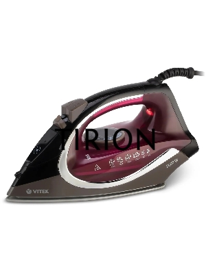 Утюг Vitek VT-8309 BK, черный/коричневый/бордовый